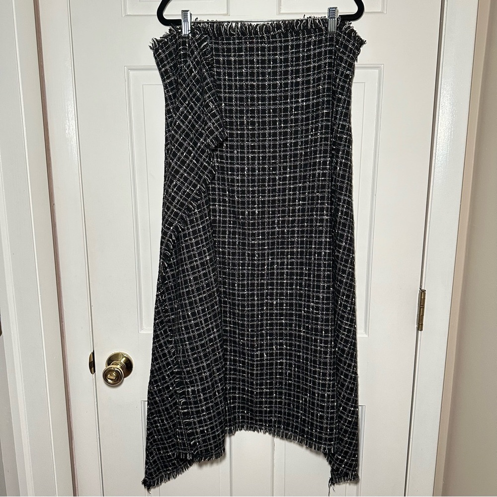 One Fine Day Sparkly Tweed Asymmetrical Skirt Size 2XL